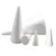 thumbnail image 4 of 5 Uds Conos De Espuma Conos De árbol De Espuma Formas De Cono Blanco Para Centro De Mesa, 4 of 5