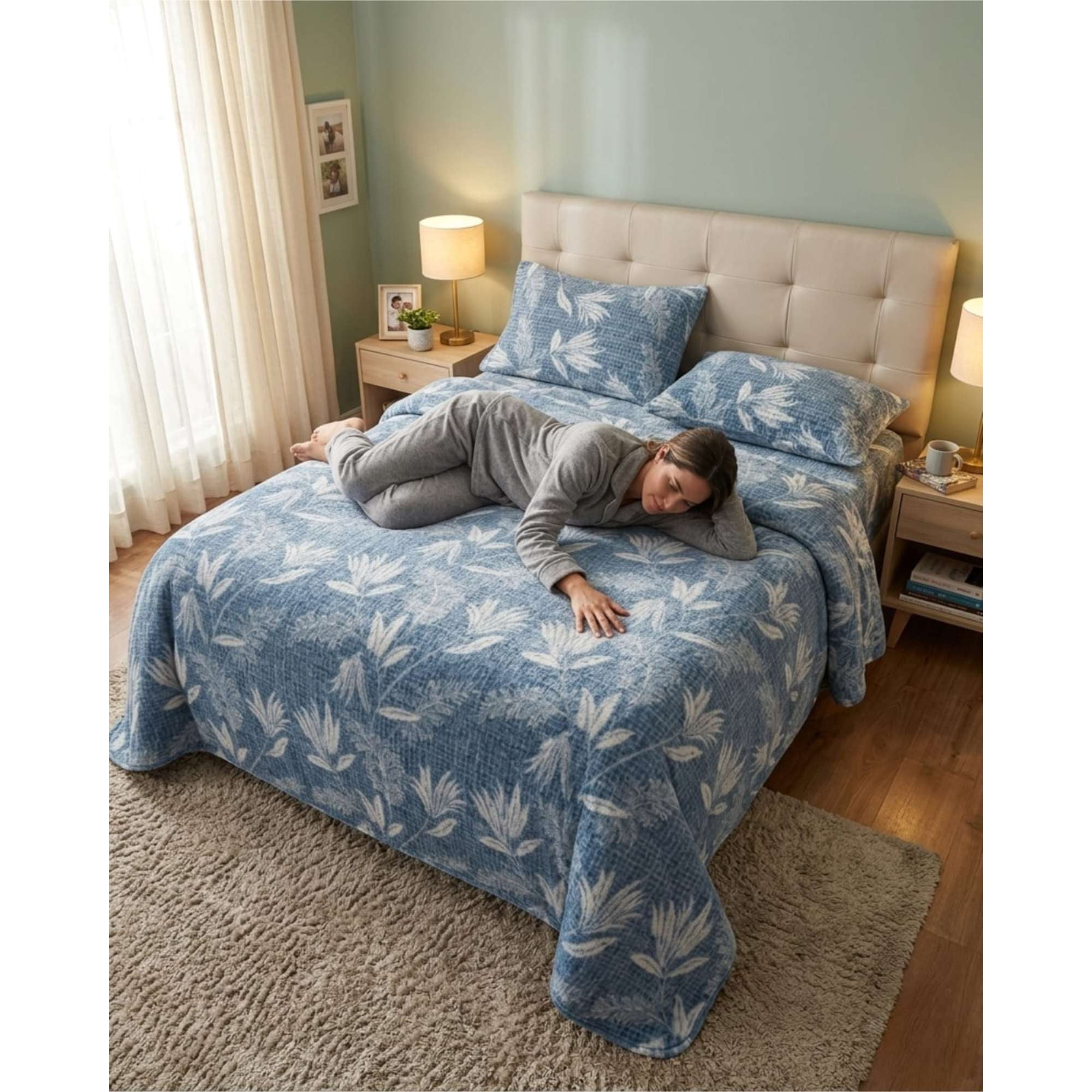 Myl Todo Hogar - Juego De Sábanas Invierno Polar Premium King Máximo Abrigo