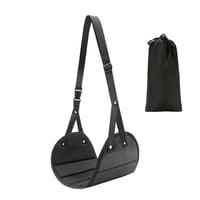Xusx111 - Mejorado Avión Pie Descanso Engrosado Super-Tamaño Avión Pie Hamaca Para Relajar Sus Pies - Perfecto Avión Viaje Esenciales Para Largo Vuelo Avión Viaje Pie Pie Descanso (Negro)