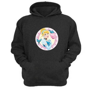 Genérico - Polerón Canguro Cenicienta Gris Oscuro Talla Xs Unisex