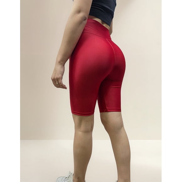 Calza Corta Biker Tiro Alto Lycra Dupont Confección Nacional