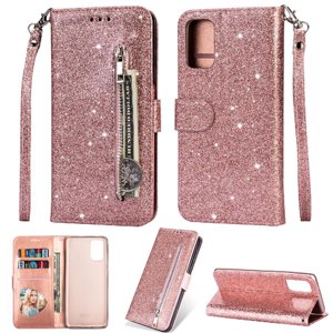 Funda Para Foxdock Elegante Funda Samsung Galaxy A32 5G Glitter Con Cremallera-Ideal Para El Uso Diario