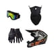 thumbnail image 4 of Casco De Bicicleta De Cara Completa Unisex Gorra Ventilación Transpirable Casco De Motocicleta M, 4 of 5