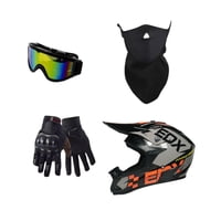 Magideal - Casco De Bicicleta, Cascos De Motocicleta Con Ventilación De Cara Completa, Transpirable, Casco De Bicicleta De Montaña, Casco De Ciclismo Para Adulto L