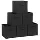 thumbnail image 1 of Storage Cubes STORAGE MANIAC Durable, paquete de 6 unidades, tela negra, 1 of 7