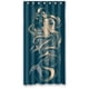 thumbnail image 1 of Cortina de ducha con diseño de sirena retro vintage, juego de cortinas de baño con ganchos, tamaño 36 x 72 pulgadas, 1 of 3