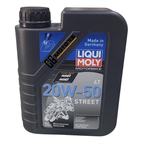 Liqui Moly - Aceite De Moto 20W50 Semi-Sintetico Liquimoly 4T 1L Original