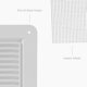 thumbnail image 4 of Rejilla cuadrada blanca de plástico para cubierta de ventilación HVAC OV 25 x 25 cm, 4 of 8