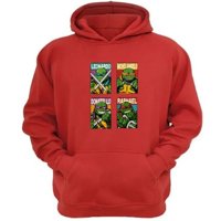 Genérico - Polerón Canguro Tortugas Ninja Rojo Talla M Unisex