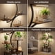 thumbnail image 4 of Organizador Repisa Decoración Estante Planta Librero Con Luz Marrón, 4 of 8