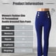 thumbnail image 1 of Pantalones De Trabajo Informales Para Mujer, De 6 Botones, Largos, De Cintura Alta Y Pierna Recta., 1 of 4