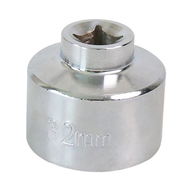 Aceites Filtro Llama de la llave del filtro Socador de filtro 6 Puntos Los carros de extracción del garaje Agrupación de acero Llama de la llave de la por 32 mm