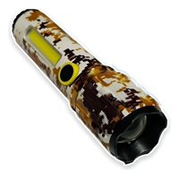 Genérico - Linterna Mano Camuflaje Militar Zoom Recargable Camping Lau