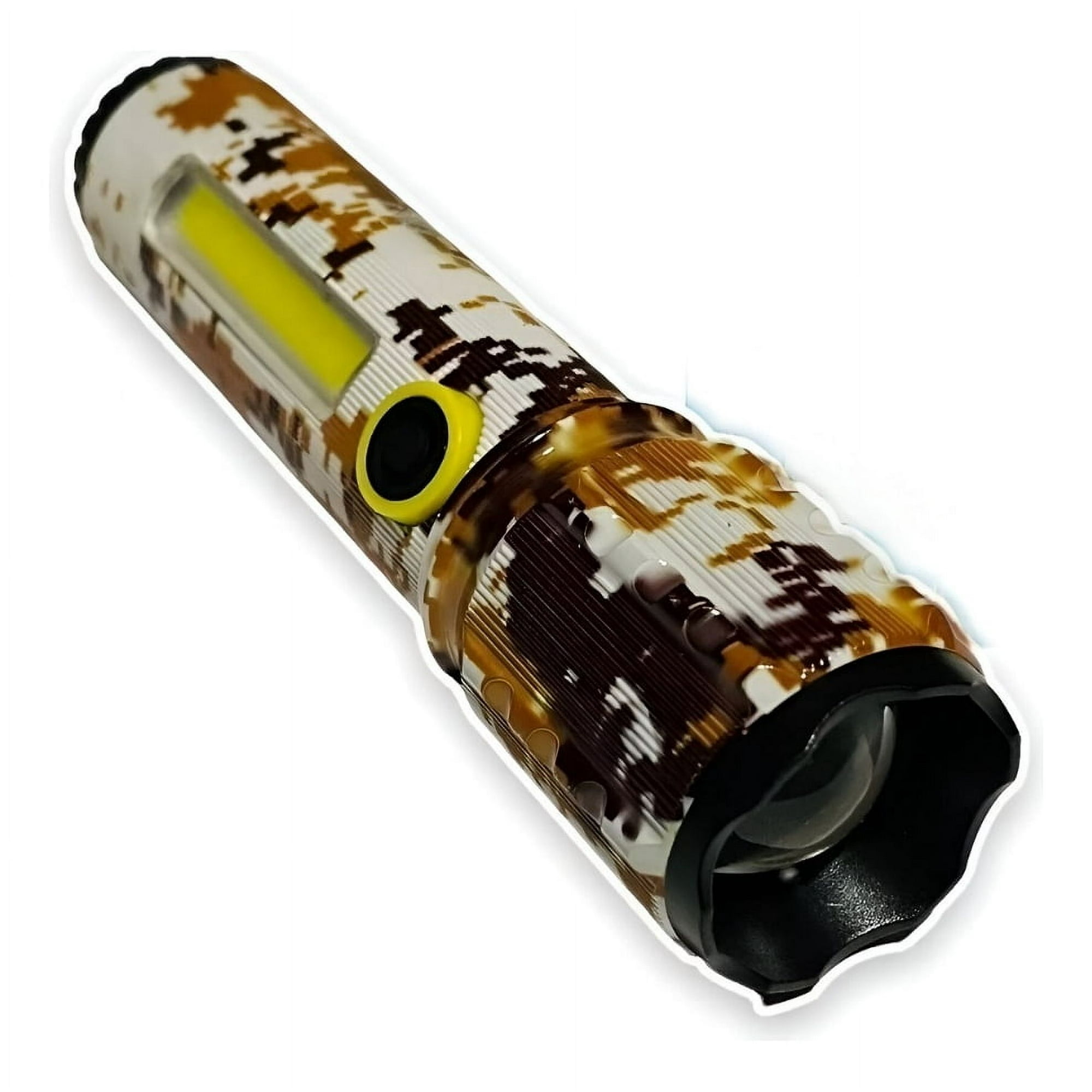 Genérico - Linterna Mano Camuflaje Militar Zoom Recargable Camping Lau