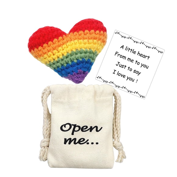 Regalo Pocket Hug LUOKIFUR Te Amo para Él/Ella con Bolsa y Tarjeta