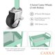 thumbnail image 3 of Organizador de almacenamiento CAXXA de 3 niveles, metal laminado, verde aguamarina, 3 of 9