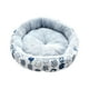 thumbnail image 3 of Cama de gato de peluche Soft Snooze de 17 pulgadas inferior impermeable antideslizante Kitty Kennel Otoño Invierno Mascotas Cama Cojín para , Gato blanco, 3 of 5