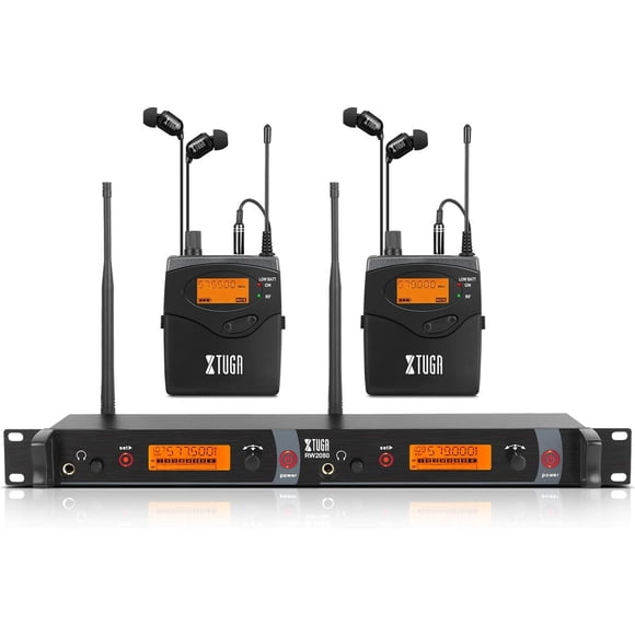 Sistema In Ear Monitor XTUGA RW2080 UHF 2 Bodypacks