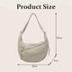 thumbnail image 5 of Bolso bandolera nylon color liso mujer 2026 moda ligero media luna correa ajustable ancha, 5 of 8