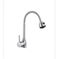 Alday - Llave Monomando Para Lavaplatos Flexible Con Cuello Cisne