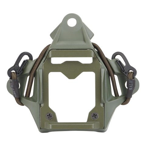 Magideal - Adaptador De Base De Montaje En Casco, Con Soporte De Tornillo Para Cámara Deportiva Herramientas De Caza Al Aire Libre Verde