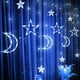 thumbnail image 2 of Cadena Guirnalda Cortina Led Luces Estrella Luna Navidad, 2 of 2