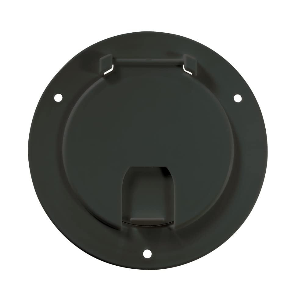 Escotilla Para Cables Eléctricos Rv Designer B113 Deluxe, Color Negro, 13,2 Cm