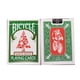thumbnail image 1 of Juego de cartas para bicicleta, espalda verde, rojo, tema de Papá Noel, 1 of 4