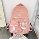 thumbnail image 1 of Kawaii Plaid Pattern Laptop Backpack, Preppy Style Student School Bag, Multi Pocket Travel Bookbag For Teen Girls, 1 of 5