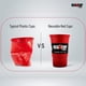 thumbnail image 5 of Vaso de plástico reutilizable Red Cup Living 946 ml, juego de 4, 5 of 8
