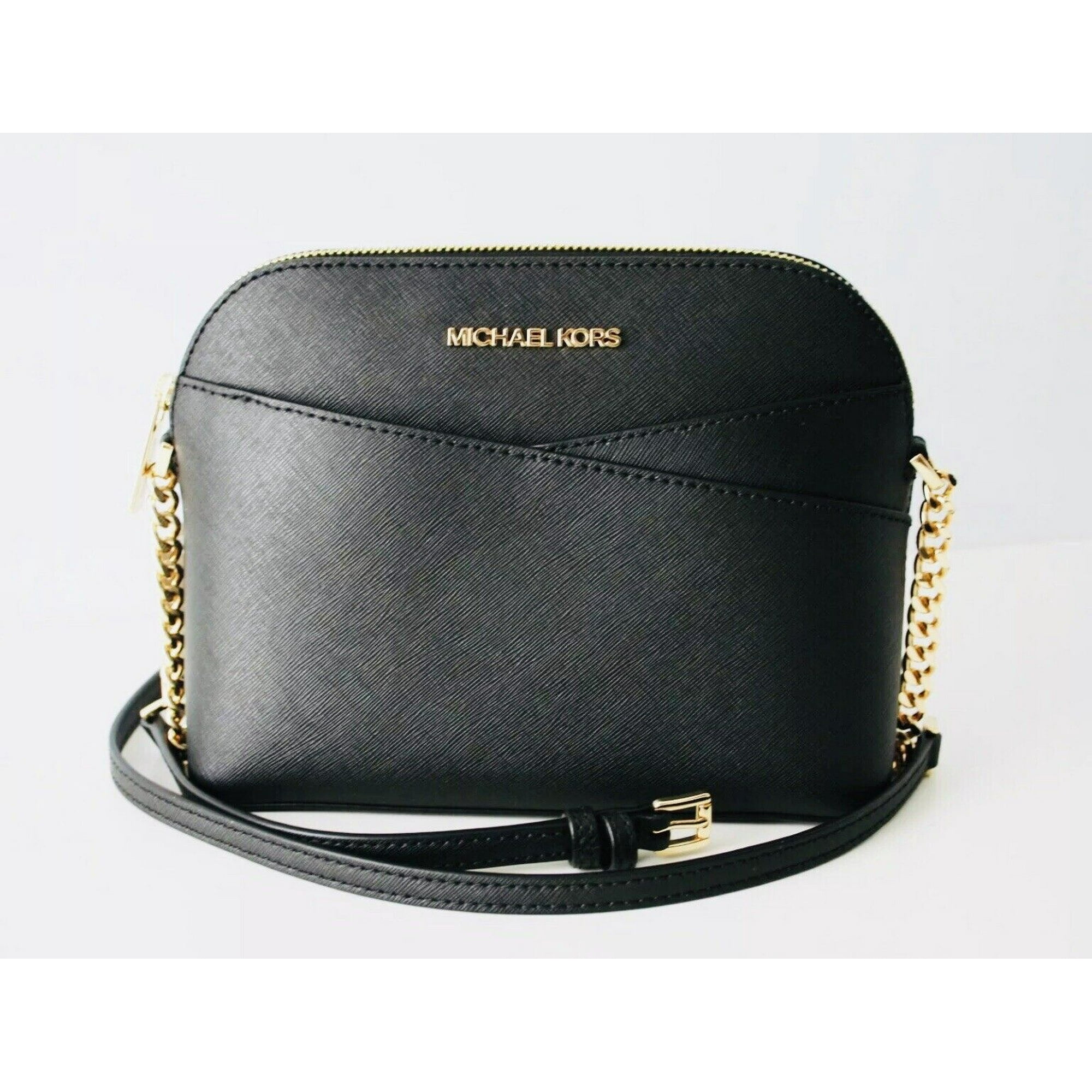 Cartera Michael Kors Crossbody Cuero M, Negro/dorado