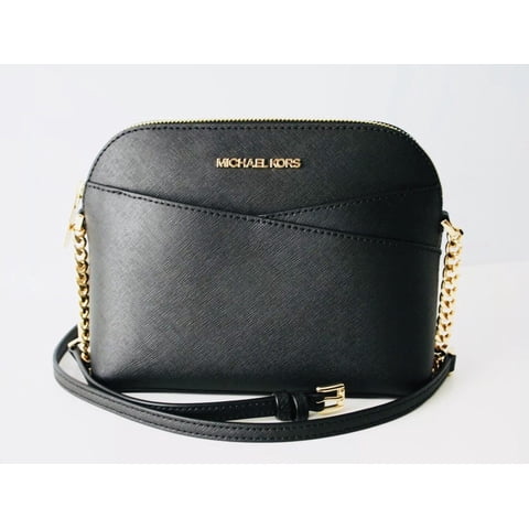 Cartera Michael Kors Crossbody Cuero M, Negro/Dorado