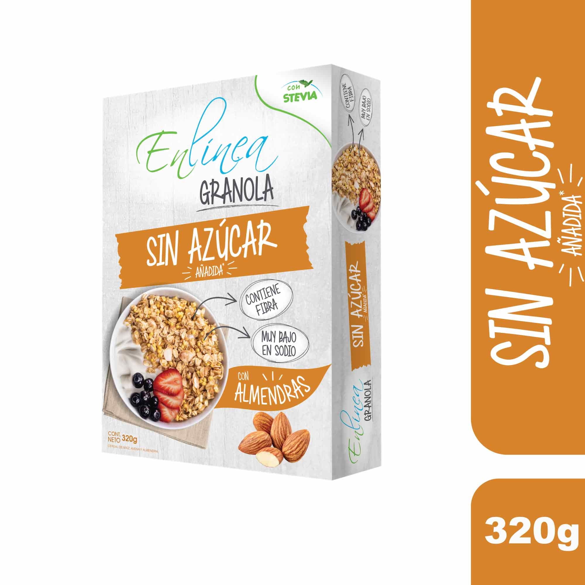 Granola Sin Azucar Con Almendras 320 g En Línea