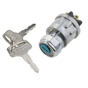 Genérico - Interruptor De Encendido Cilíndrico Universal + 2 Llaves De 4 Posiciones Para Coche Camión