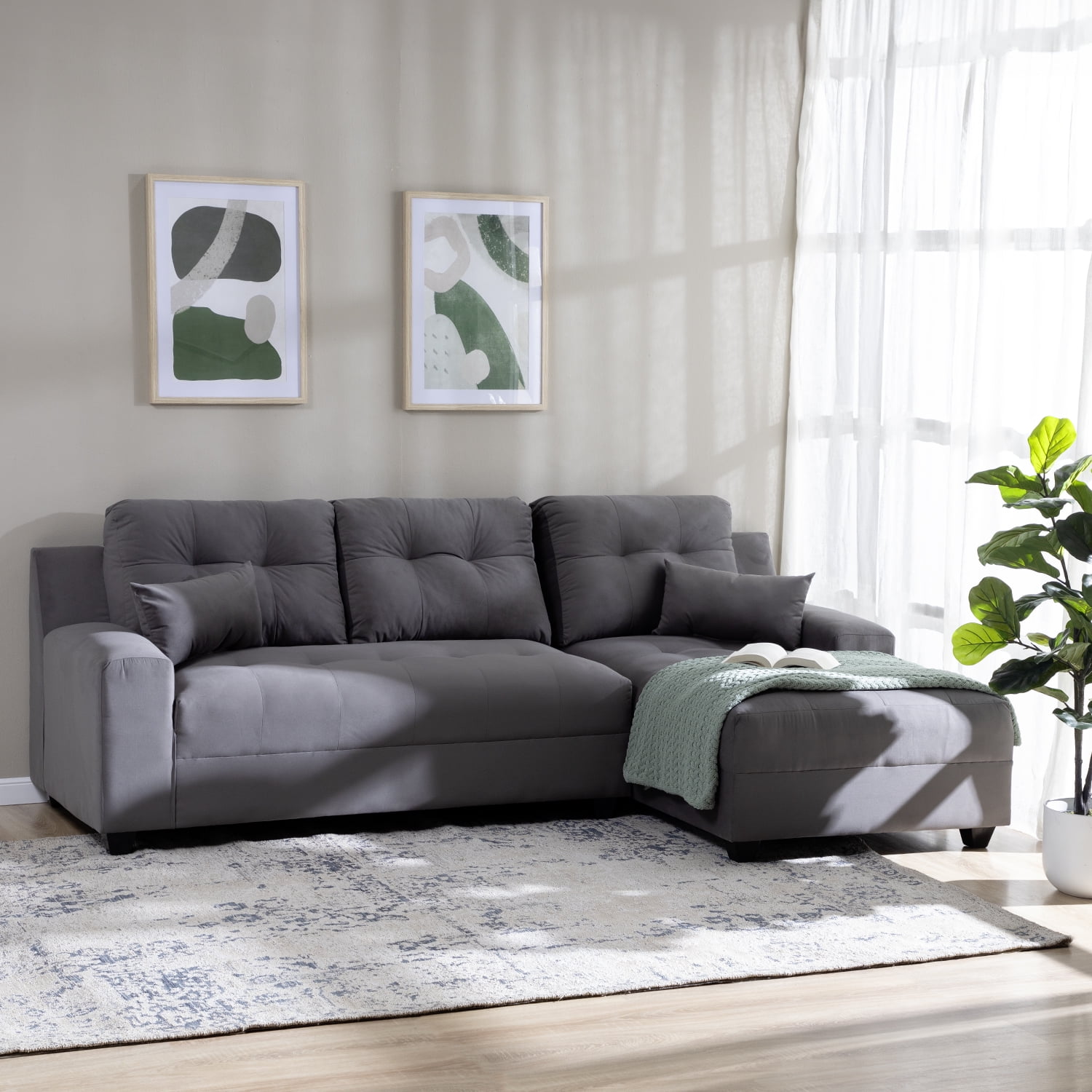 Deco Class - Seccional Dubai Xs Derecho Gris