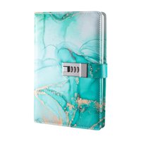 Bothyi - Diario Con Candado Personal A5 De Piel Sintética, Cuaderno Con Cierre, Para Niños, Color Turquesa