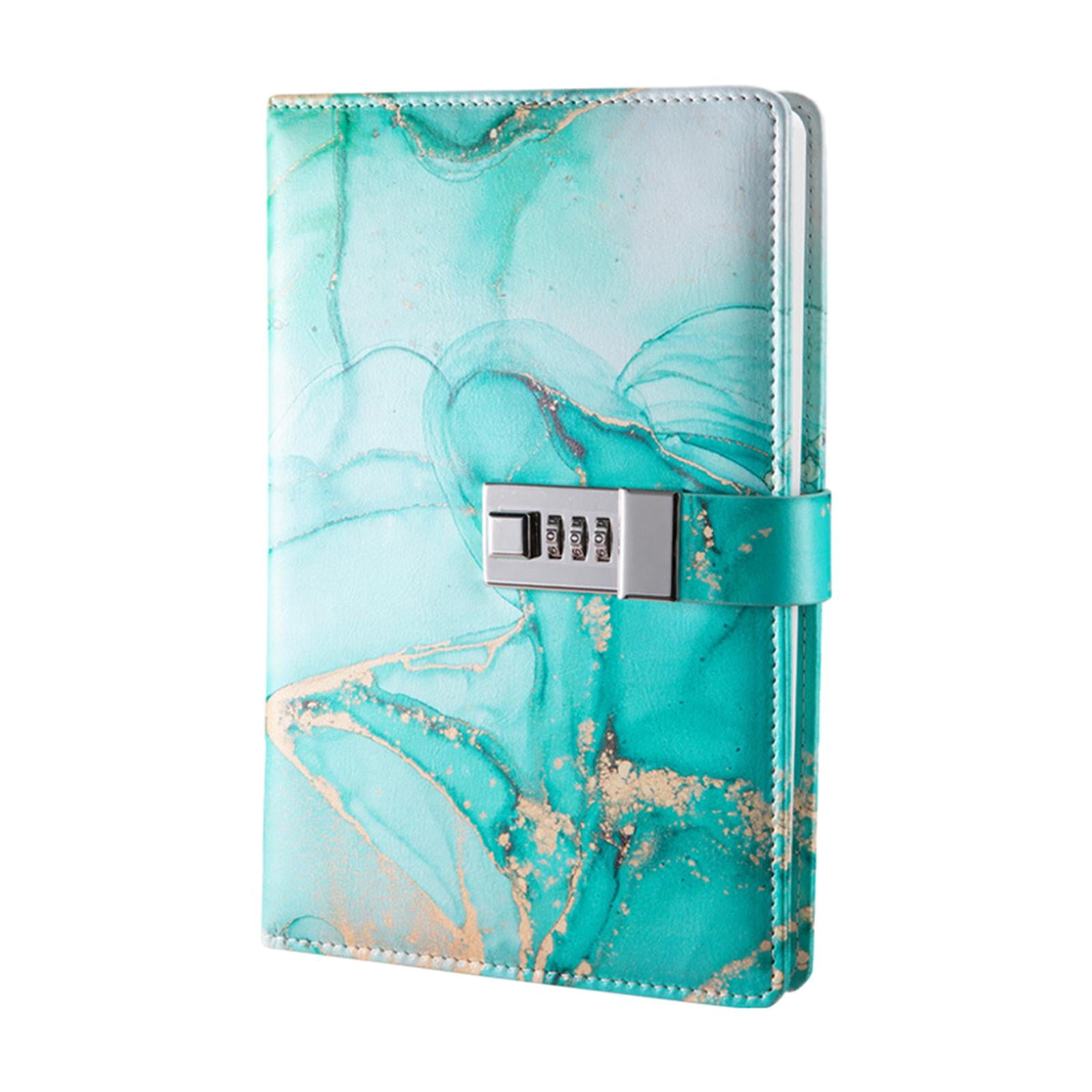 Bothyi - Diario Con Candado Personal A5 De Piel Sintética, Cuaderno Con Cierre, Para Niños, Color Turquesa