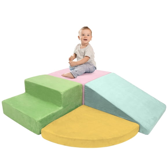 Bloques de Espuma para Niños Pequeños TOLEAD Set de Juego Suave de 4 Piezas