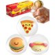 thumbnail image 1 of YoYa Toys - Set de 3 Juguetes Antiestrés Transparentes con Forma de Hamburguesa, Pizza y Perro Caliente, 1 of 9