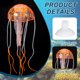 thumbnail image 3 of Decoración de Acuario Uxcell Medusa, Decoraciones para Peceras Medusa Acuario Brillantes Falsas Medusas Adornos de Silicona, (Naranja, S, 2 Piezas), Destinado para Decoración de Tanque, 3 of 7