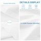 thumbnail image 4 of PiccoCasa 2Pcs Fundas de Almohada Corporal de Microfibra, Queen Blanco Nieve, 4 of 7