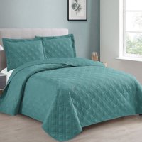 Quilt Andes Liso Turquesa 1.5 Plazas