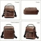 thumbnail image 5 of Bolso Bandolera Para Hombre-bolso Bandolera De Piel Para Hombre, Tamaño Pequeño, Bolso De Hombro Para Tableta, Viajes, Oficina, Negocios, 5 of 6