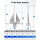 thumbnail image 5 of Kit de Ancla para Bote JY PERFORMANCE Ancla de Horquilla Galvanizada de 4.5 kg, 5 of 7