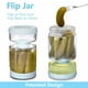 thumbnail image 2 of Tarro de pepinillos Luvan de vidrio de 1000 ml con colador, tapa abatible, 34 oz, 2 of 3