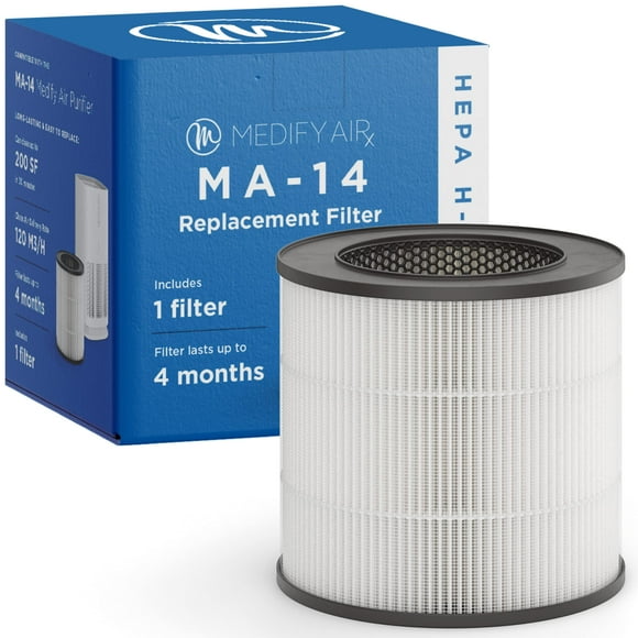 Filtro de repuesto Medify MA-14 para alérgenos, humo y polvo, paquete de 2