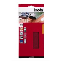 Kwb - Lija Velcro 115X230Mm 5Un. Grano 120