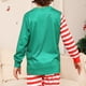 thumbnail image 2 of Pijamas navideños de moda familiar, camisetas y pantalones de manga larga para papá, mamá y niños, conjunto de pijamas a juego con estampado de alce y nieve., 2 of 5
