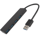 thumbnail image 1 of Concentrador USB 3.0 de 4 puertos, concentrador de datos ultradelgado (no compatible con carga), para MacBook, Mac Pro, Surface Pro, XPS, PC, unidad flash y disco duro portátil., 1 of 8