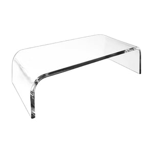 Bothyi - Soporte Para Pc, Soporte Transparente Para Monitor De Computadora, Estante De Almacenamiento De Escritorio Para Escritorio, Oficina, Hogar, 38X19X10Cm